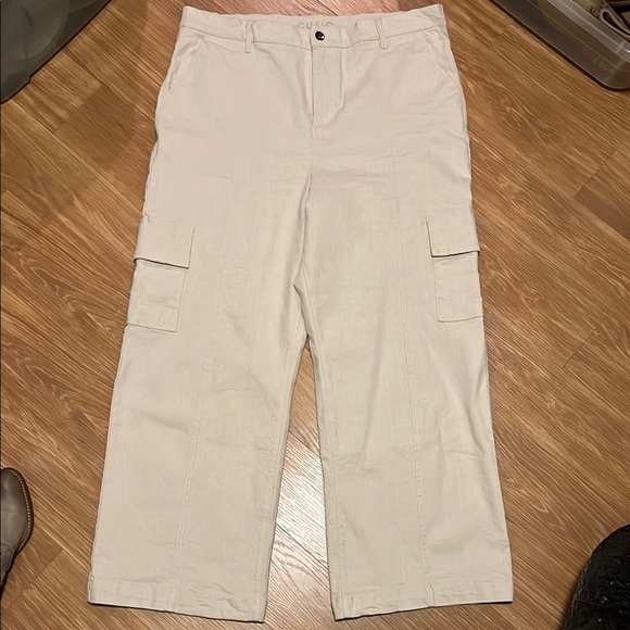 Cupio khaki Flare Wide Leg Jeans never worn. Tried on. Size 16 - Picture 1 of 6